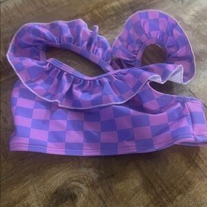 Pink Lily Kids Purple and Pink Bikini Top